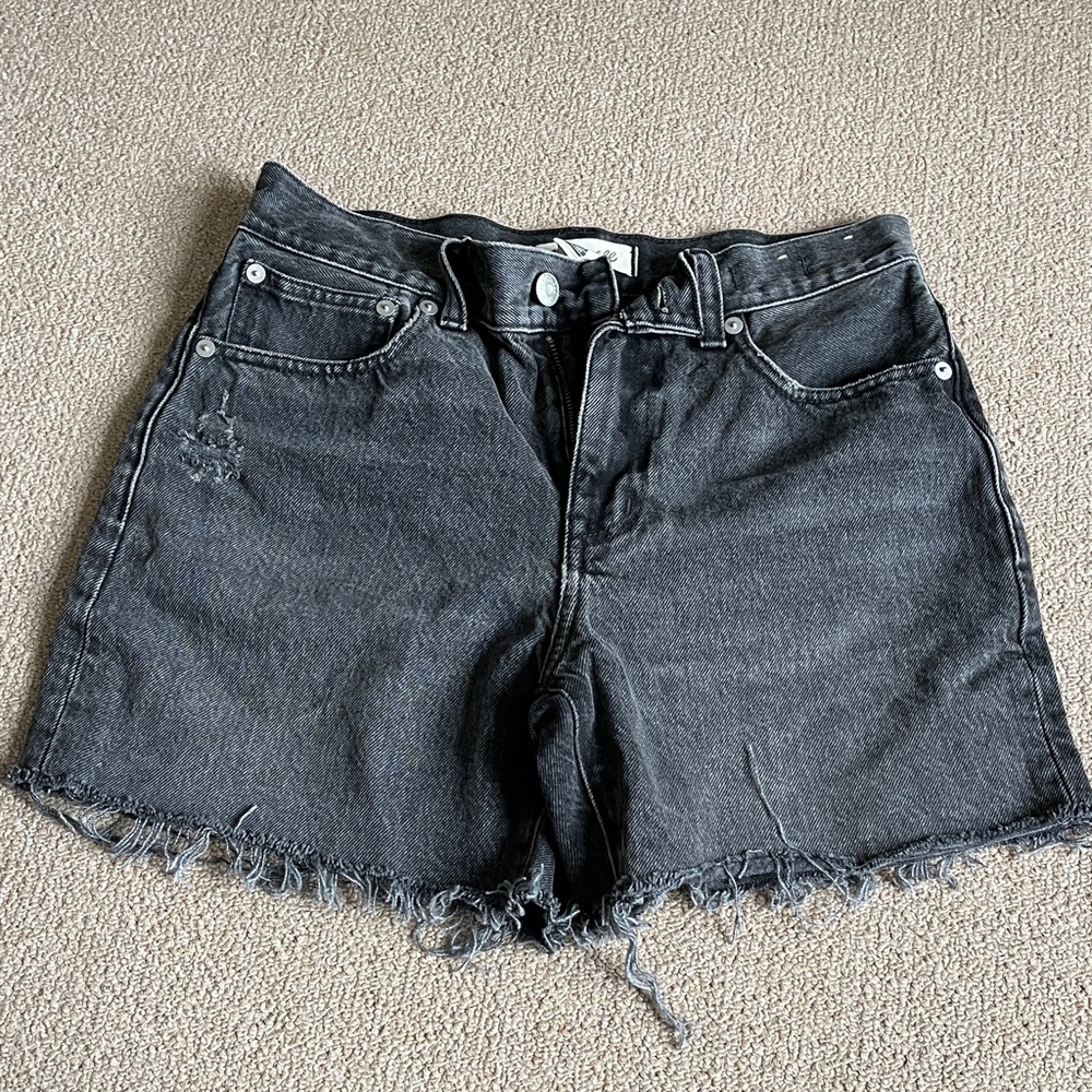 Madewell Charcoal Jean Shorts
